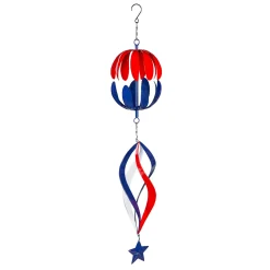 Plow & Hearth Wind Chimes & Mobiles>Metal Hanging Americana Twirler, 30"H