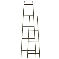Plow & Hearth Chests & Storage Cabinets|Bookshelves & Wall Shelves>Metal Ladder Décor, Set of 2
