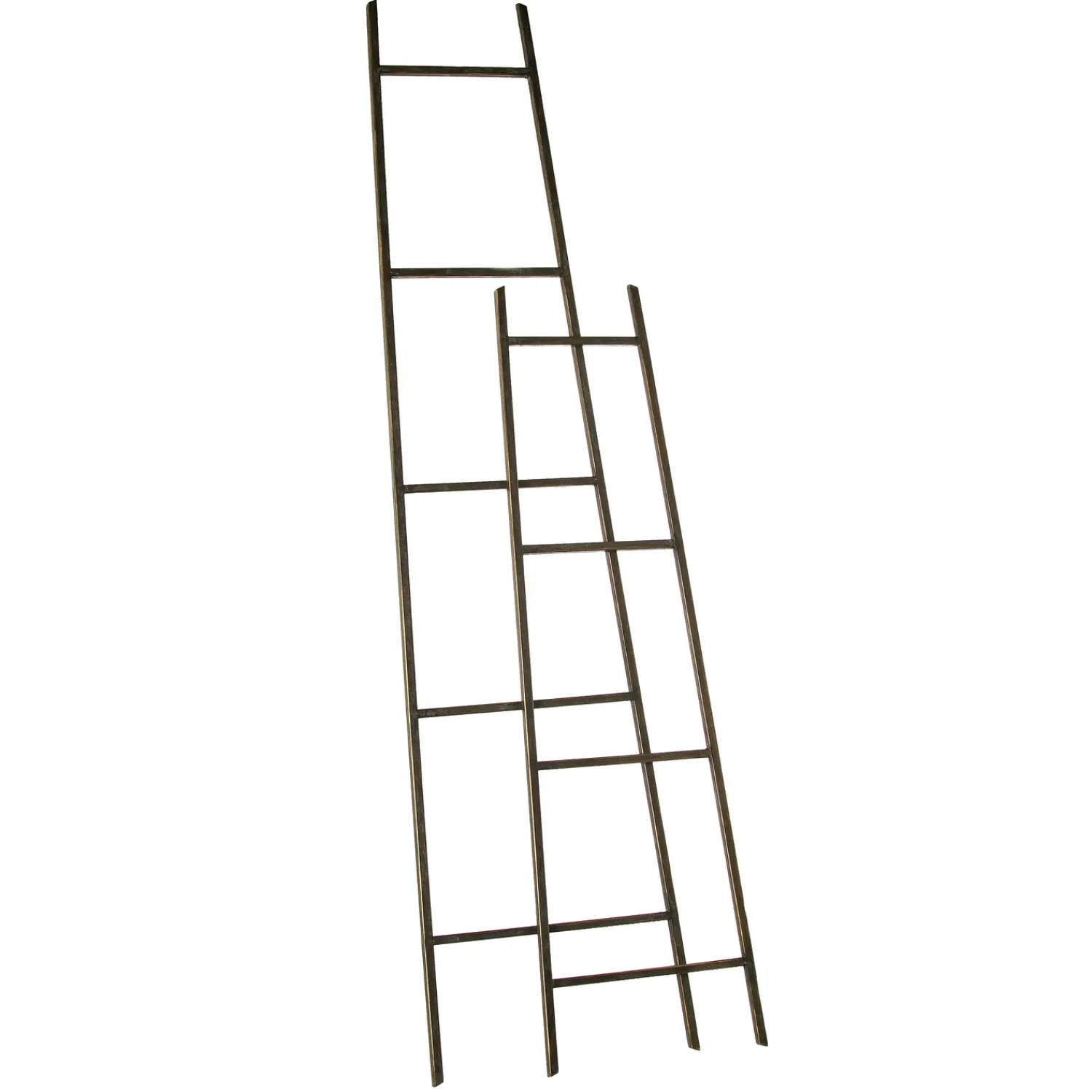 Plow & Hearth Chests & Storage Cabinets|Bookshelves & Wall Shelves>Metal Ladder Décor, Set of 2