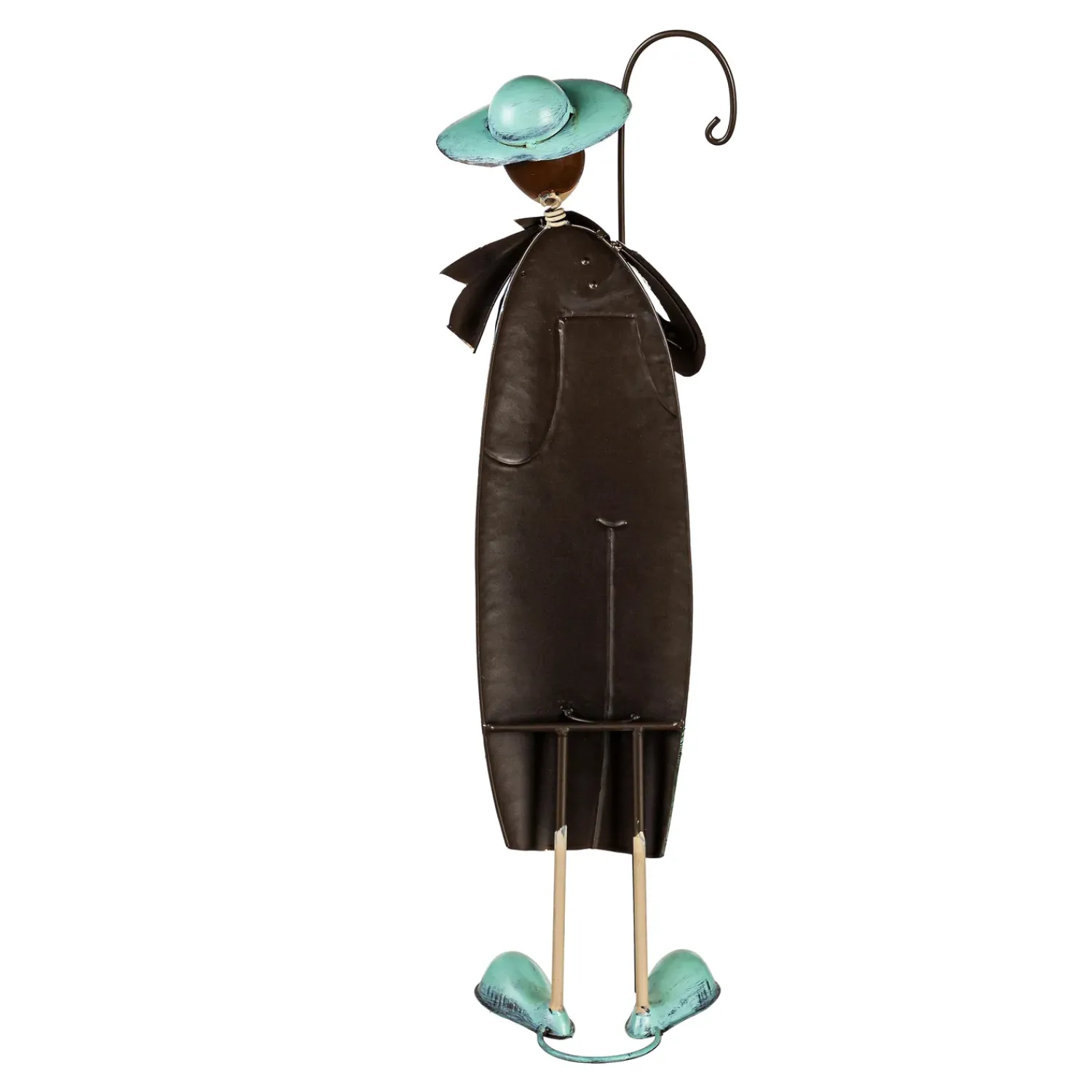 Plow & Hearth Garden Statues>Metal Lantern Farmer Statue