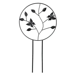Plow & Hearth Arbors & Trellises>Metal Potted Trellis, Butterfly and Dragonfly