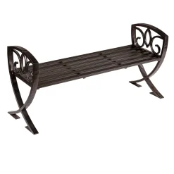 Plow & Hearth Outdoor Benches>Metal Shield Backless Garden Bench