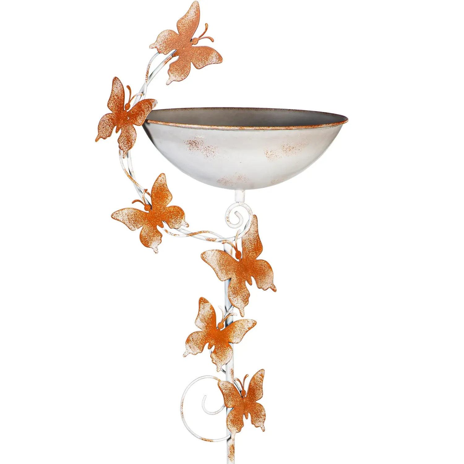 Plow & Hearth Birdbaths>Metal Staked Butterfly Bird Bath