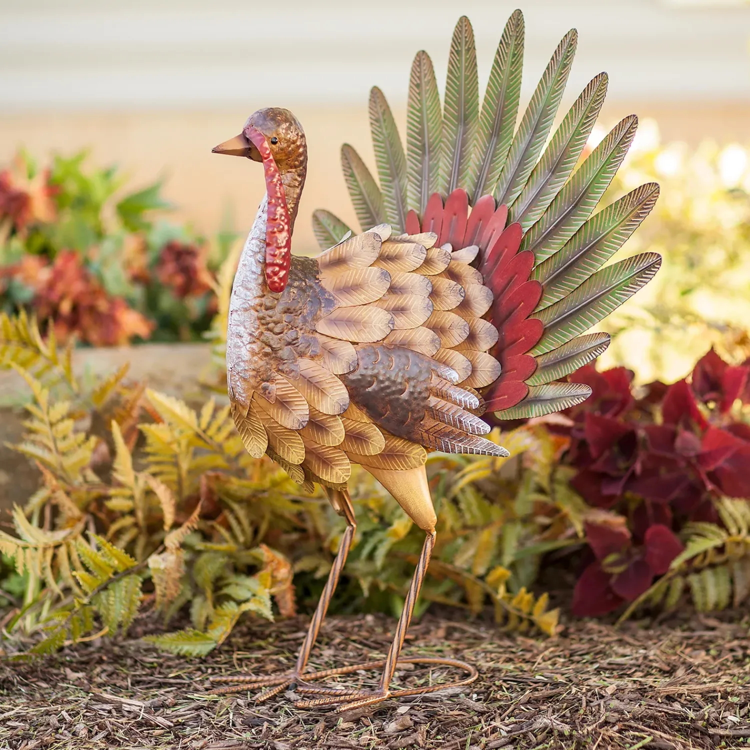 Plow & Hearth Garden Statues>Metal Tom the Turkey Statue