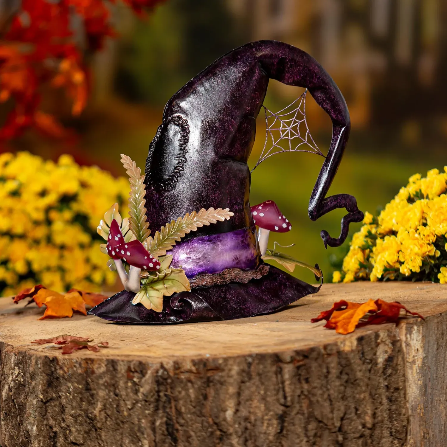 Plow & Hearth Garden Statues>Metal Witch Hat with Capiz Statuary