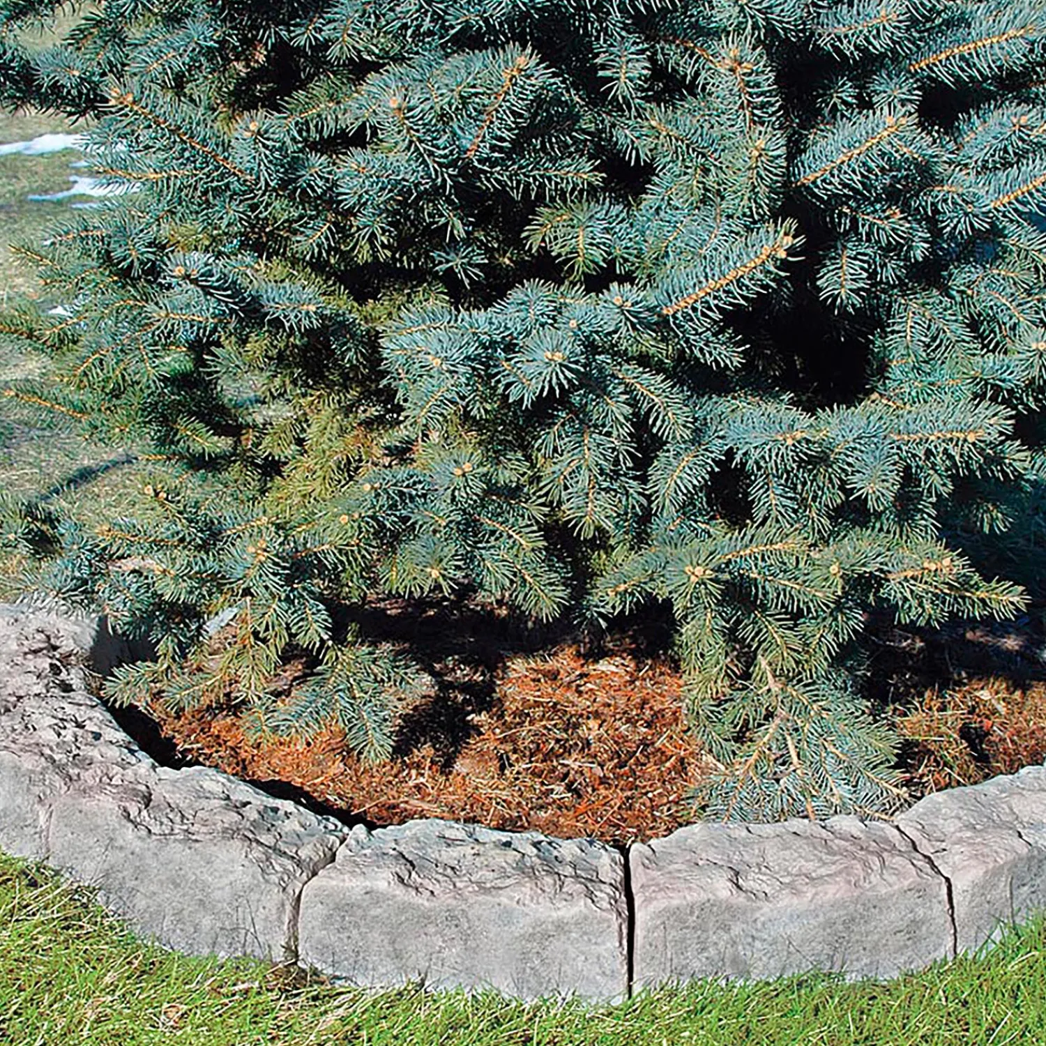 Plow & Hearth Garden Fencing & Edging|Garden Tools & Supplies>Mock Rock Block Edging Kit