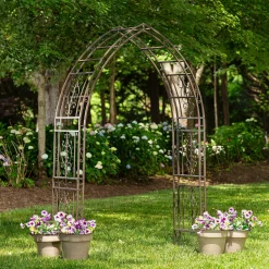 Plow & Hearth Arbors & Trellises>Montebello Metal Triangle Arbor