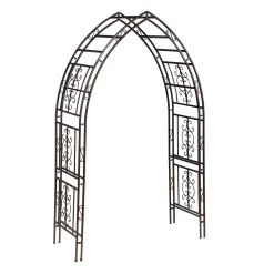 Plow & Hearth Arbors & Trellises>Montebello Metal Triangle Arbor