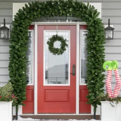 Plow & Hearth Faux Flowers & Plants|Lighted Trees & Garlands>Montfair Pine Doorway Arch Garland