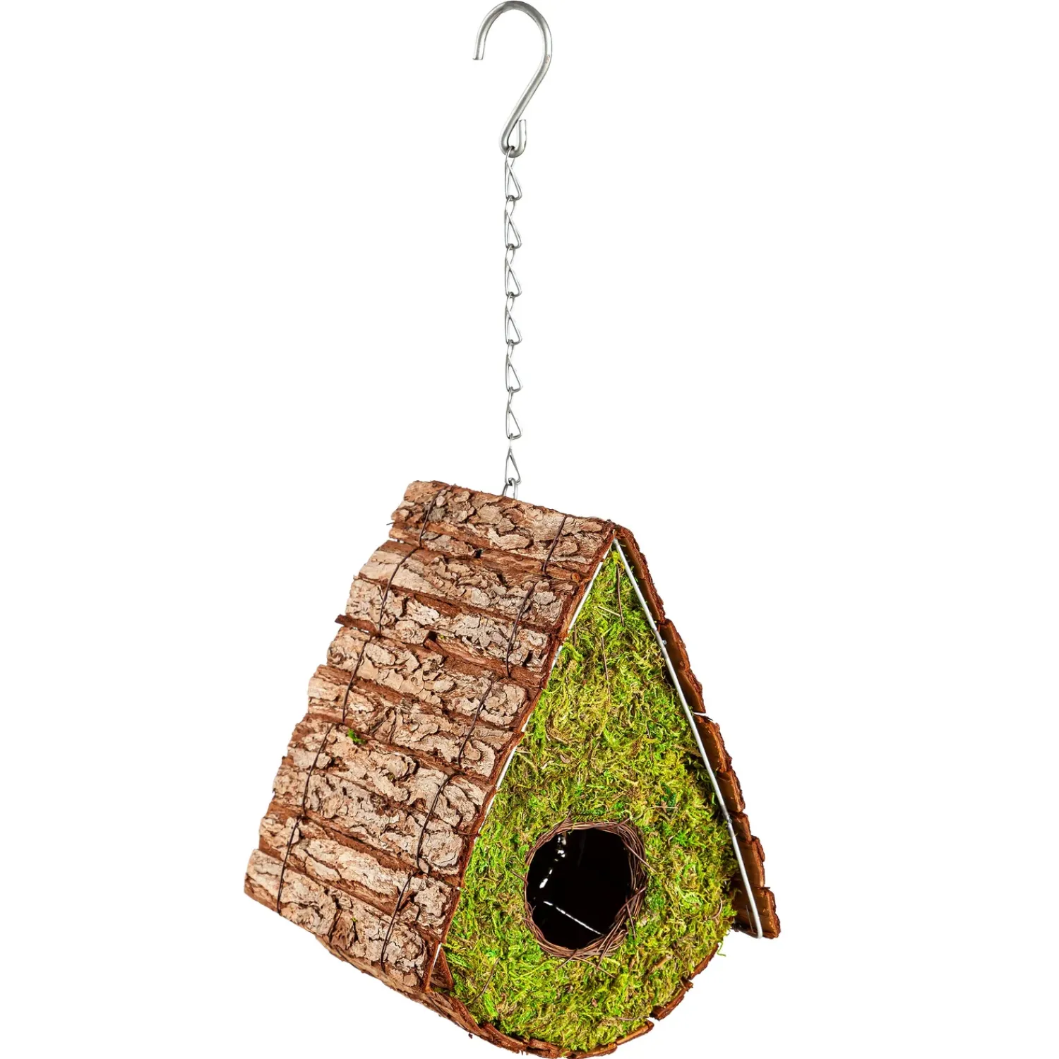 Plow & Hearth Birdhouses>Moss Birdhouse, A-Frame