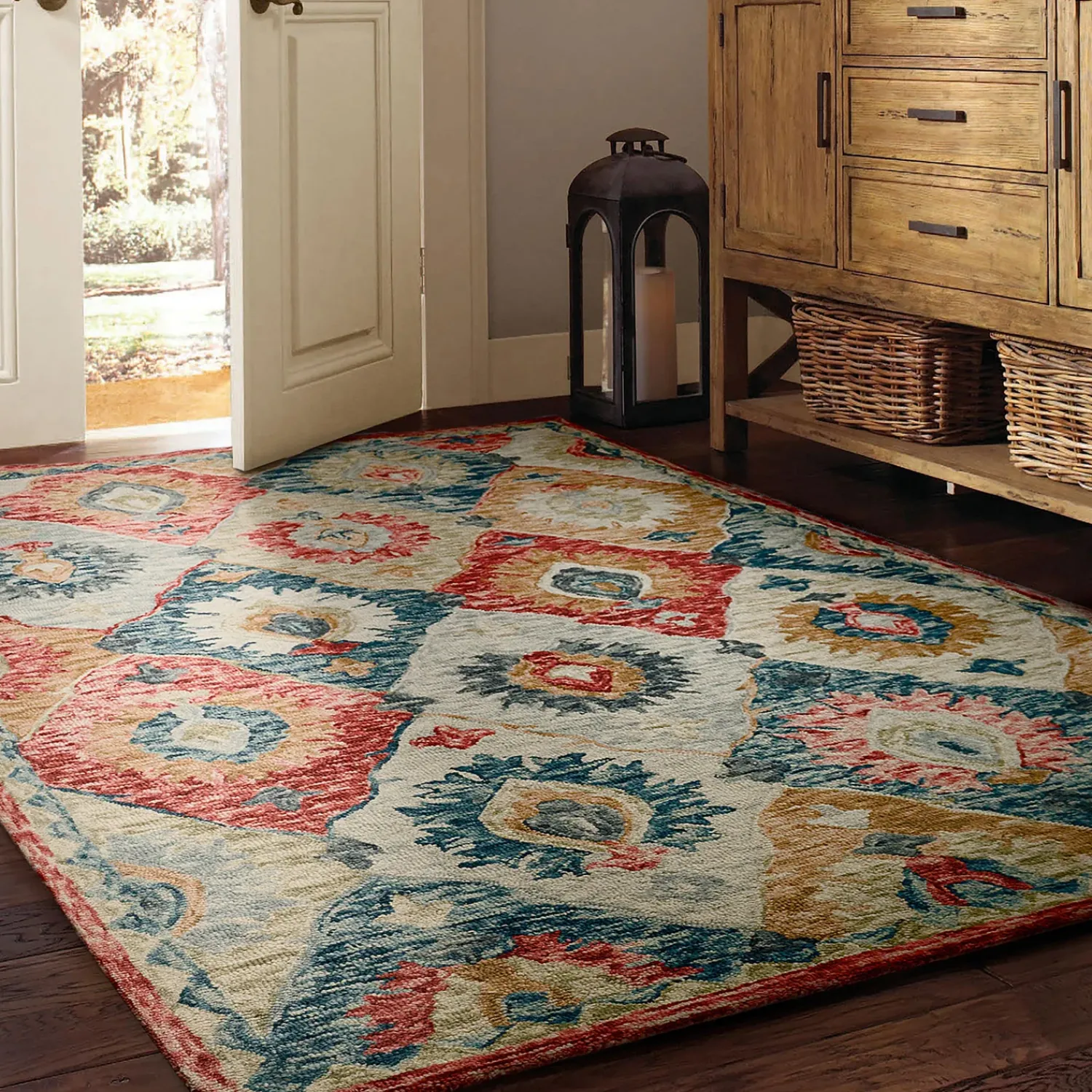 Plow & Hearth Area Rugs>Mountain Valley Wool Rug, 10' x 14' Multi