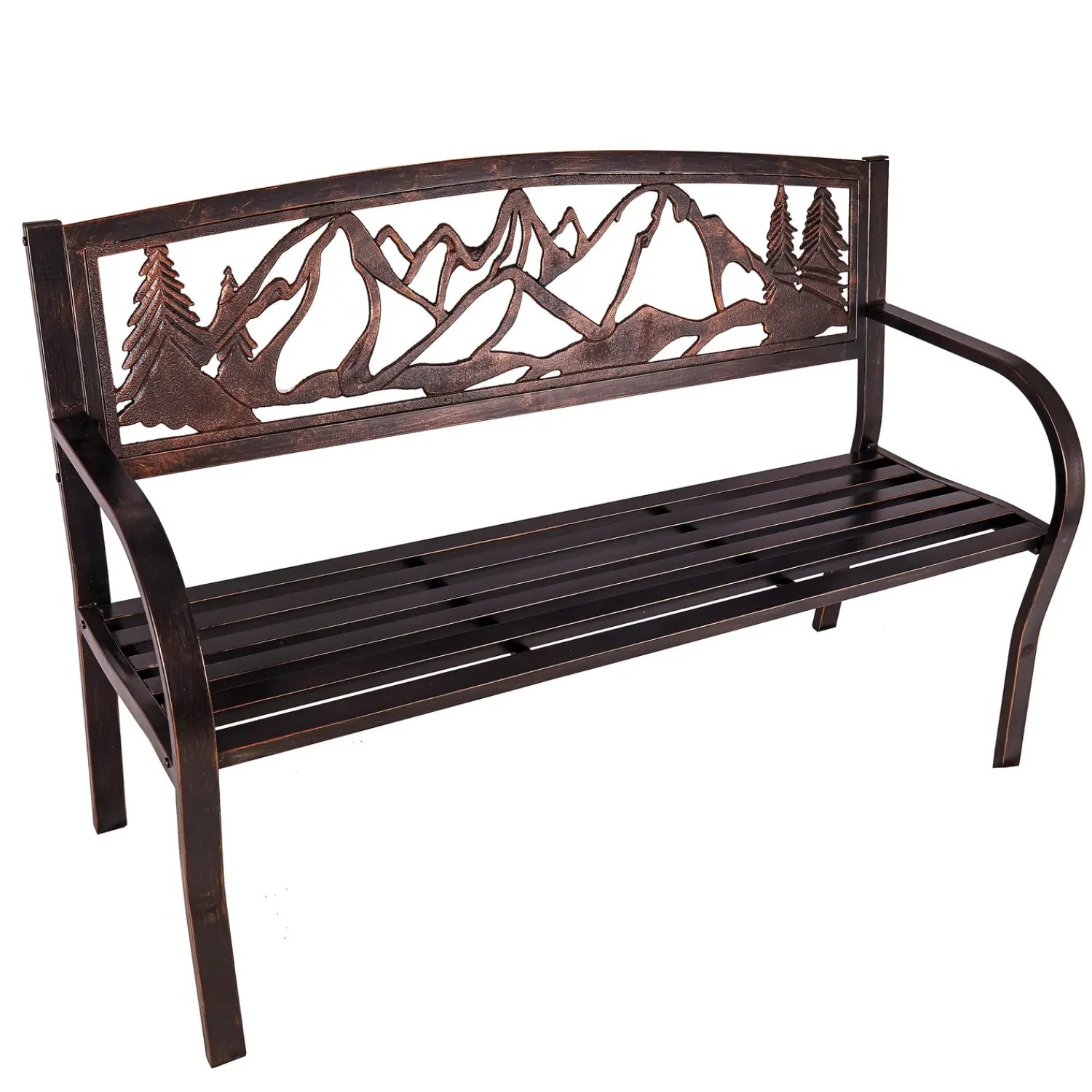 Plow & Hearth Outdoor Benches>Mountain View Metal Garden Bench