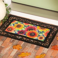 Plow & Hearth Interchangeable Mats>Multicolor Fall Sunflowers Sassafras Switch Mat