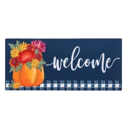 Plow & Hearth Interchangeable Mats>Mums and Pumpkin Sassafras Switch Mat