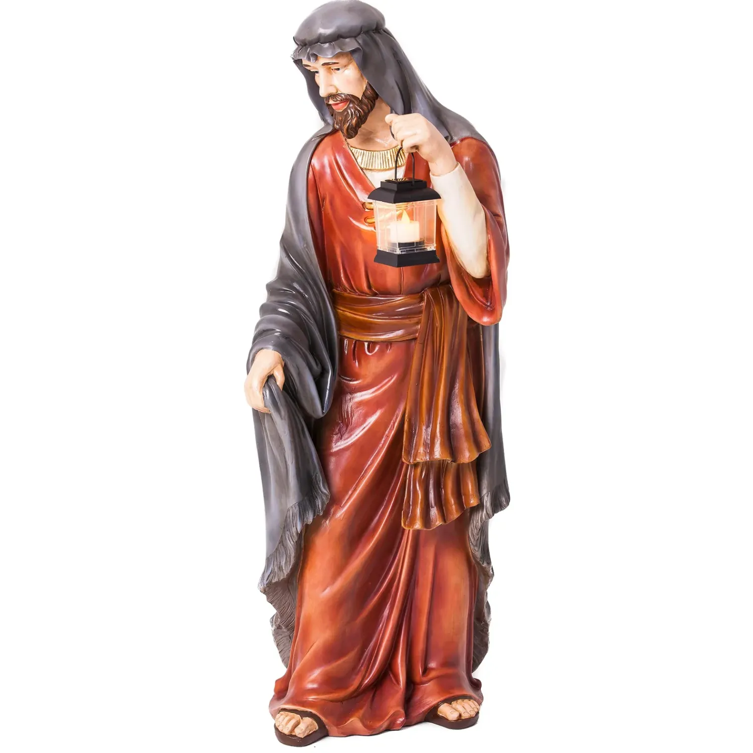 Plow & Hearth Garden Statues>Nativity Set of 3: Mary, Joseph, and Baby Jesus, Full Color