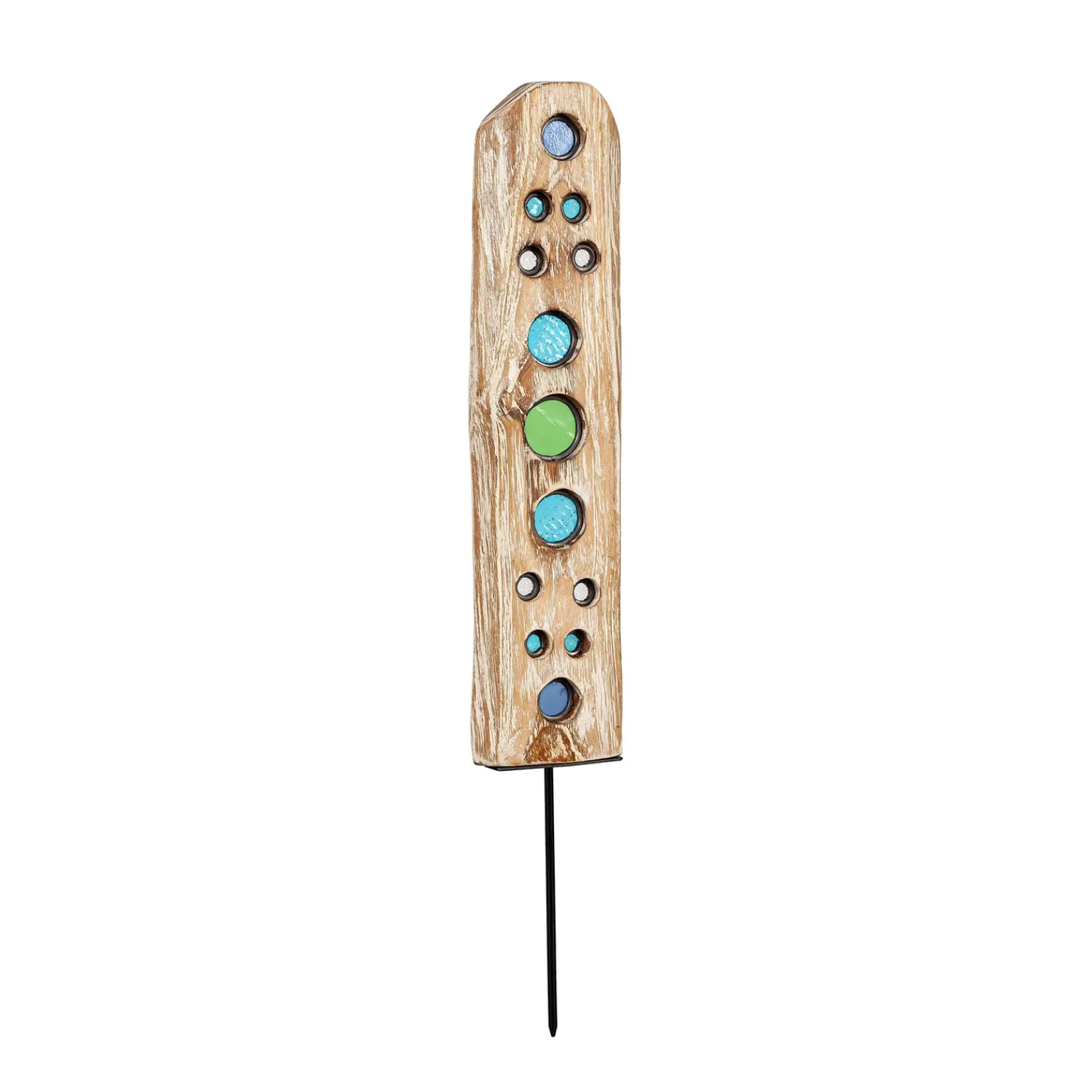 Plow & Hearth Garden Stakes>Natural Driftwood Colorful Glass Statuary, Sequence