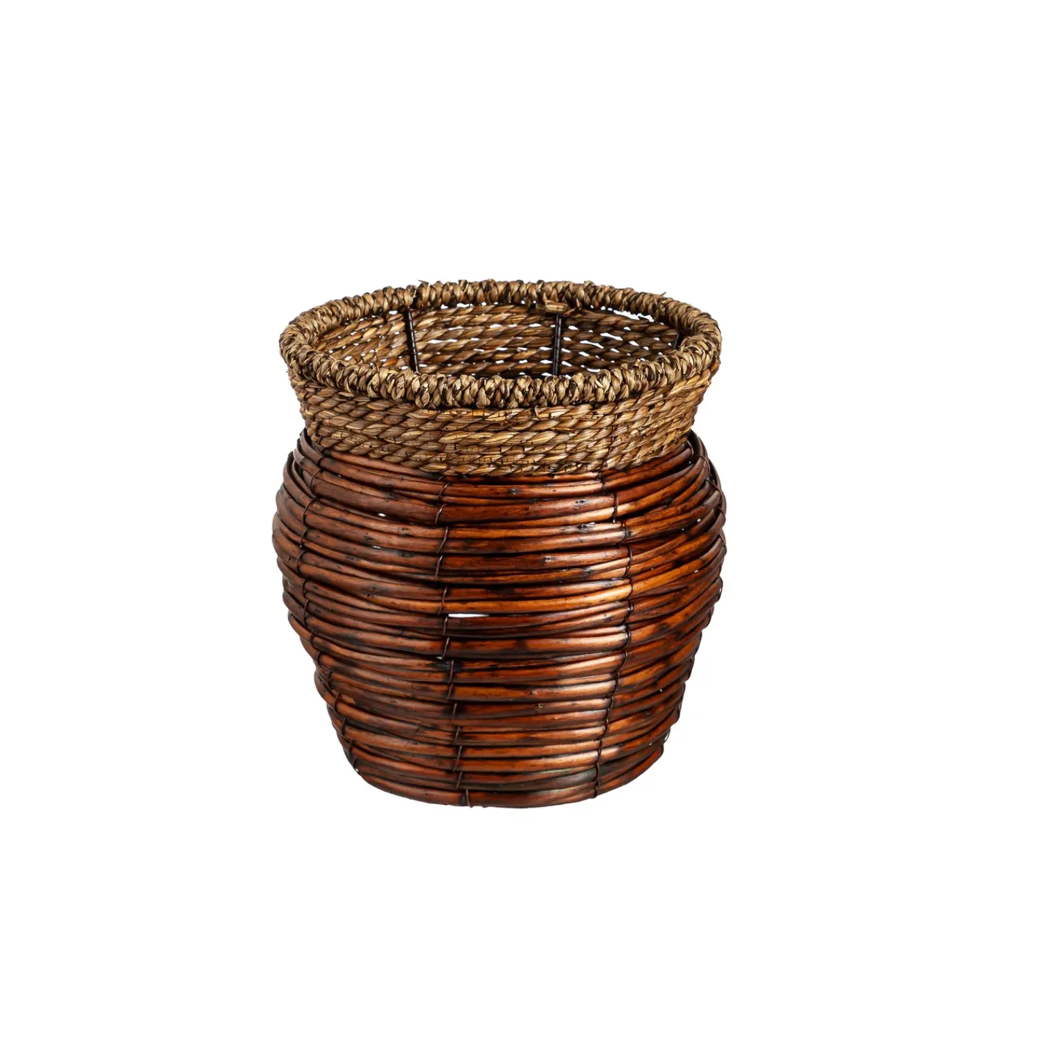 Plow & Hearth Planters & Plant Stands|Planters & Vases>Nested Reed Round Planters, Set of 3
