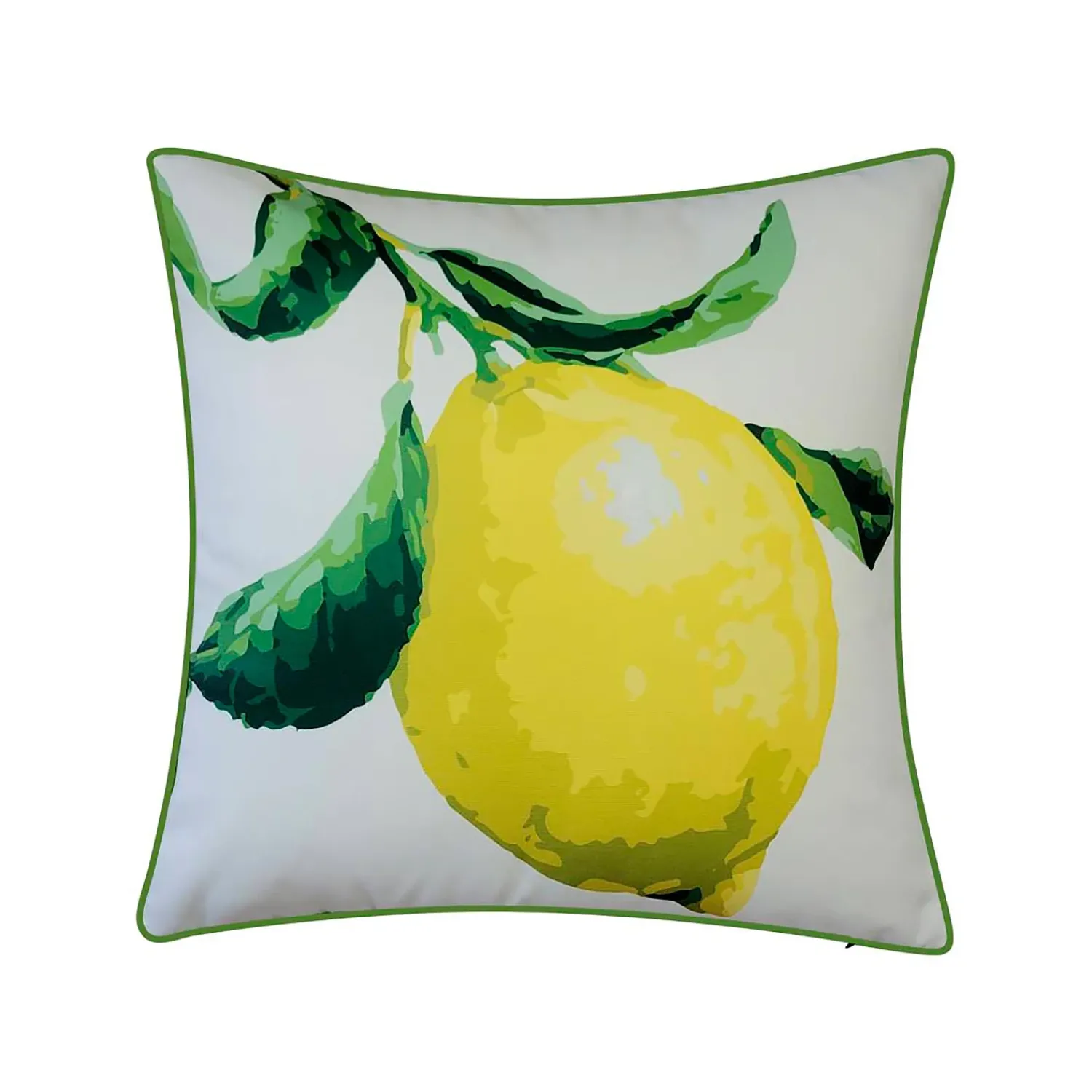 Plow & Hearth Outdoor Throw Pillows|Decorative Pillows>New York Botanical Garden® Lemon Throw Pillow