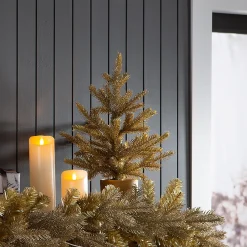 Plow & Hearth Lighted Trees & Garlands>Newport Indoor/Outdoor Glitter Garland
