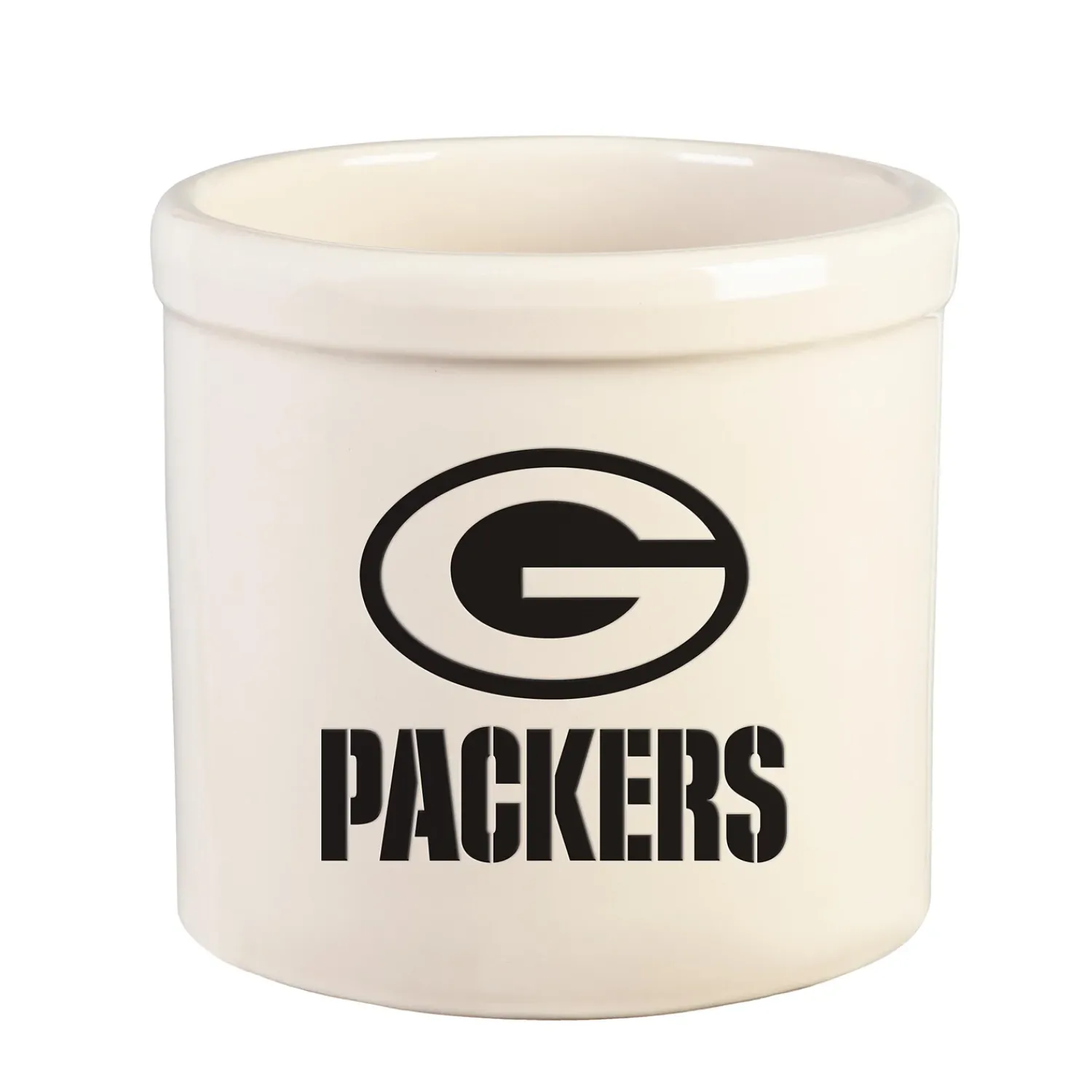 Plow & Hearth Planters & Plant Stands>NFL Team Logo Stoneware Crock