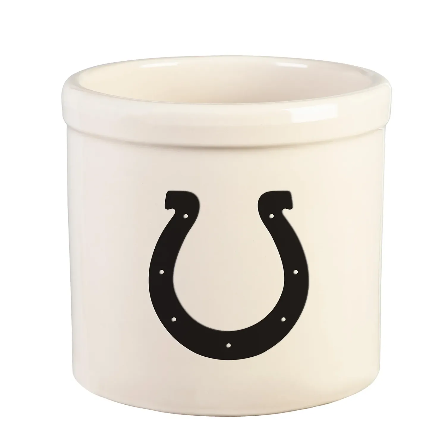 Plow & Hearth Planters & Plant Stands>NFL Team Logo Stoneware Crock