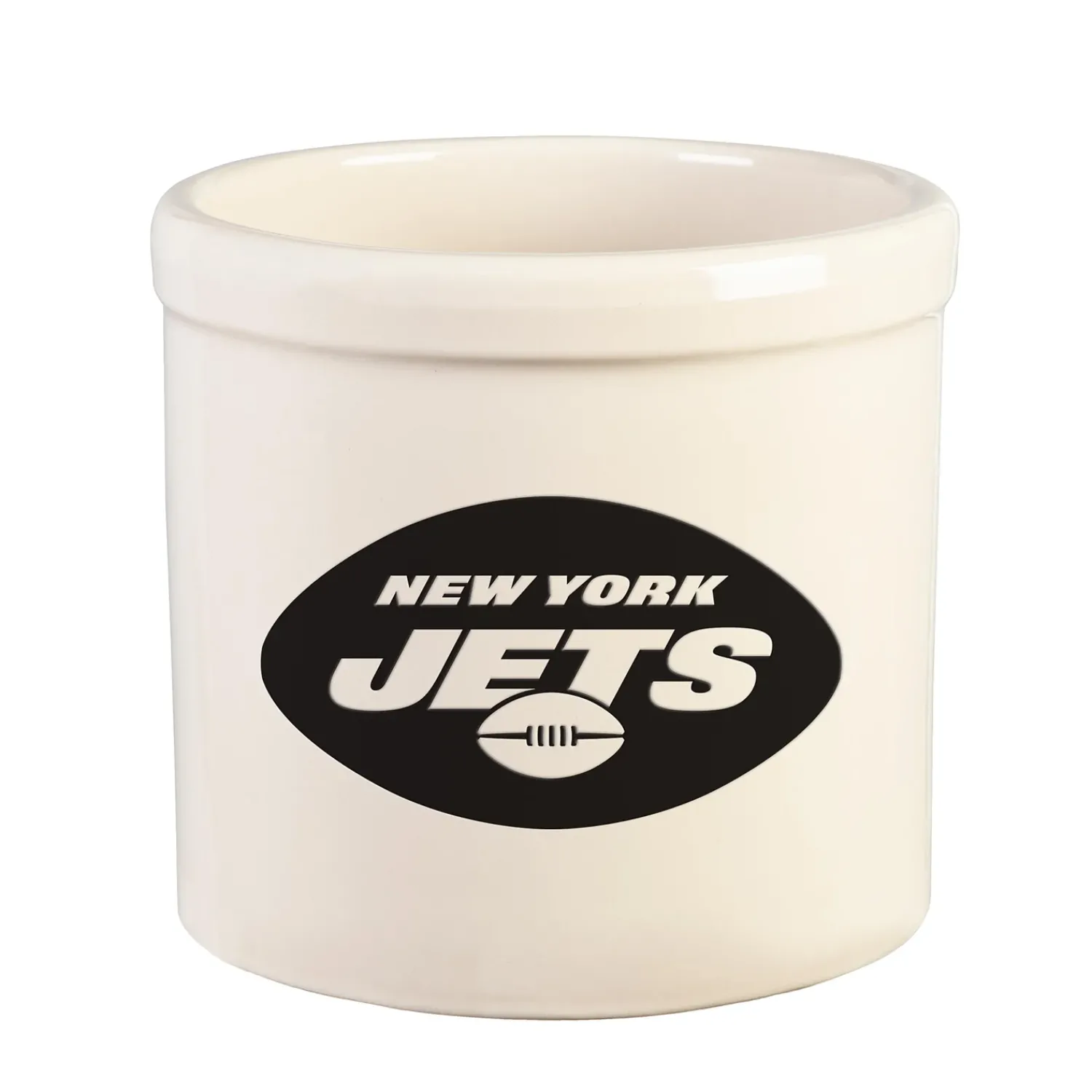 Plow & Hearth Planters & Plant Stands>NFL Team Logo Stoneware Crock