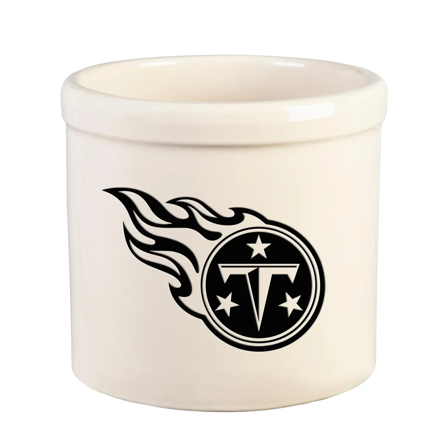 Plow & Hearth Planters & Plant Stands>NFL Team Logo Stoneware Crock