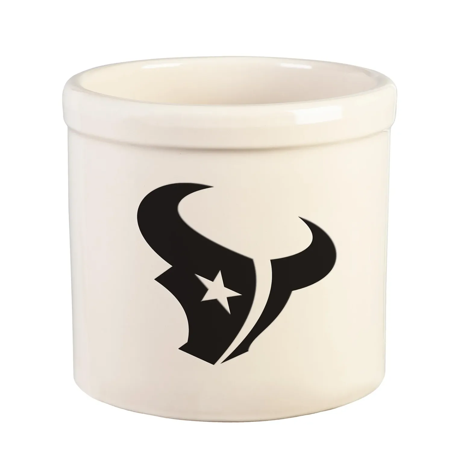 Plow & Hearth Planters & Plant Stands>NFL Team Logo Stoneware Crock