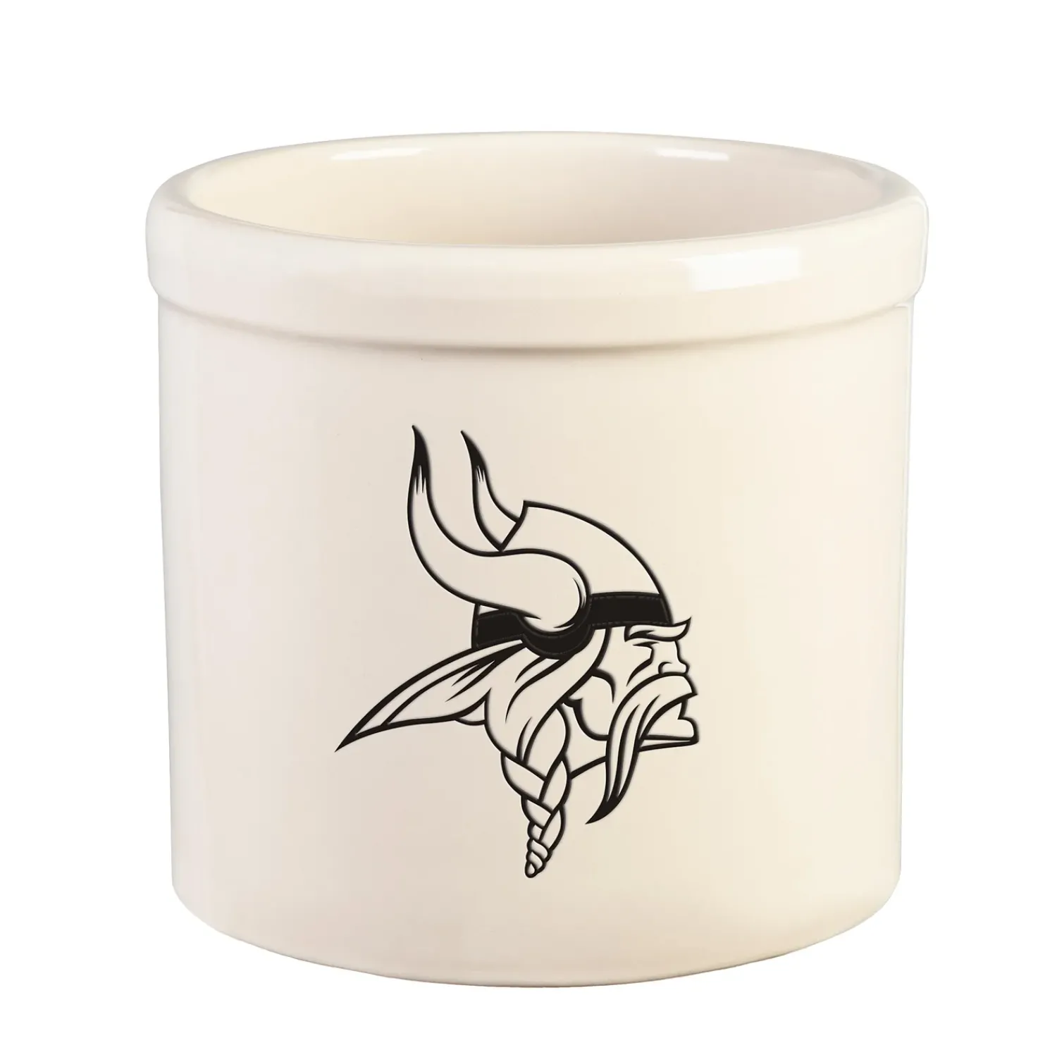 Plow & Hearth Planters & Plant Stands>NFL Team Logo Stoneware Crock