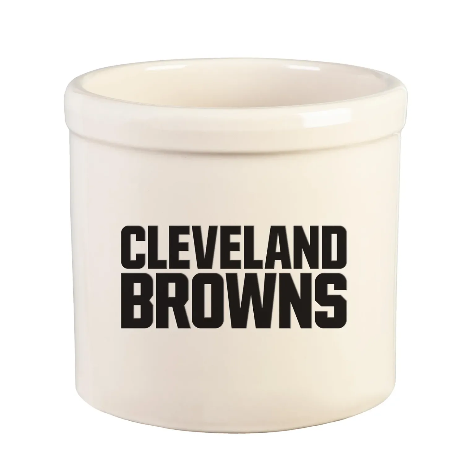 Plow & Hearth Planters & Plant Stands>NFL Team Logo Stoneware Crock