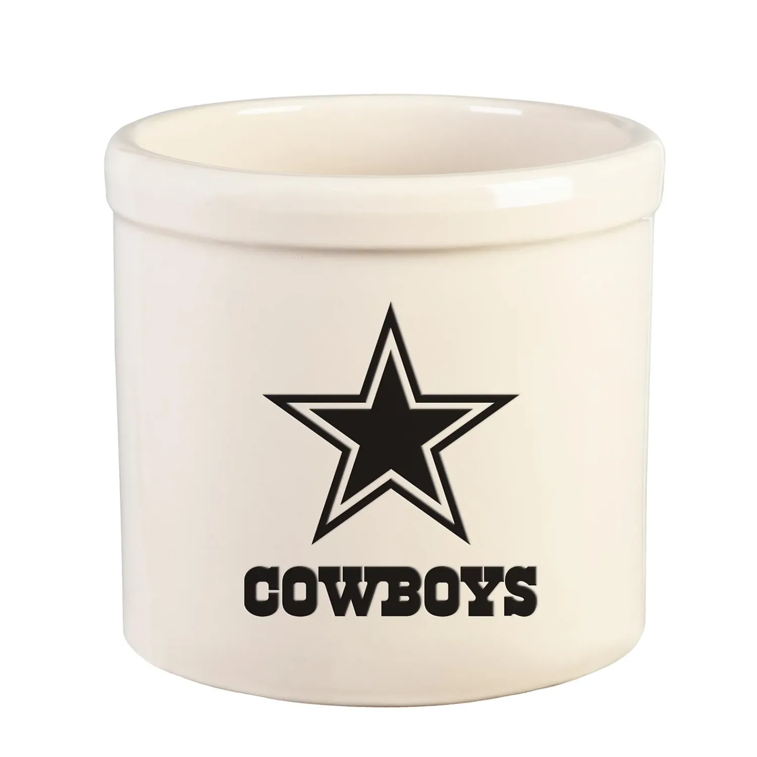 Plow & Hearth Planters & Plant Stands>NFL Team Logo Stoneware Crock