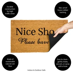 Plow & Hearth Coir Mats>Nice Shoes Coir Mat