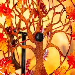 Plow & Hearth Wind Spinners>Oak Leaf Tree of Life Metal Wind Spinner