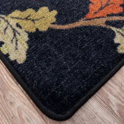 Plow & Hearth Area Rugs>Oakwood Pine Cone and Oak Leaf Rug, 2'8" x 3'10"