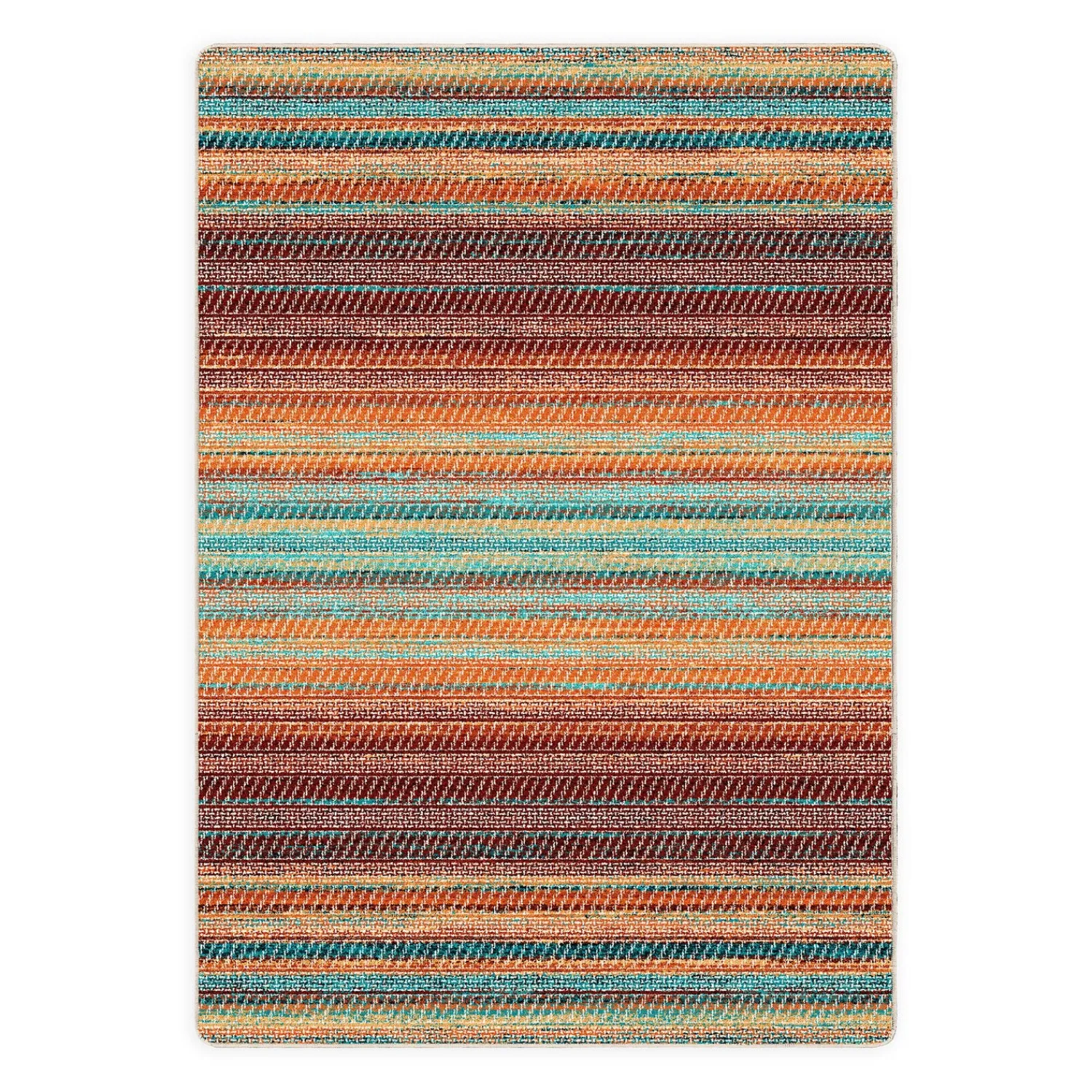 Plow & Hearth Area Rugs>October Stripe Rug, 8' x 11'