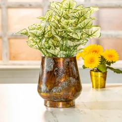 Plow & Hearth Planters & Plant Stands>Oil Rubbed Metal Planter