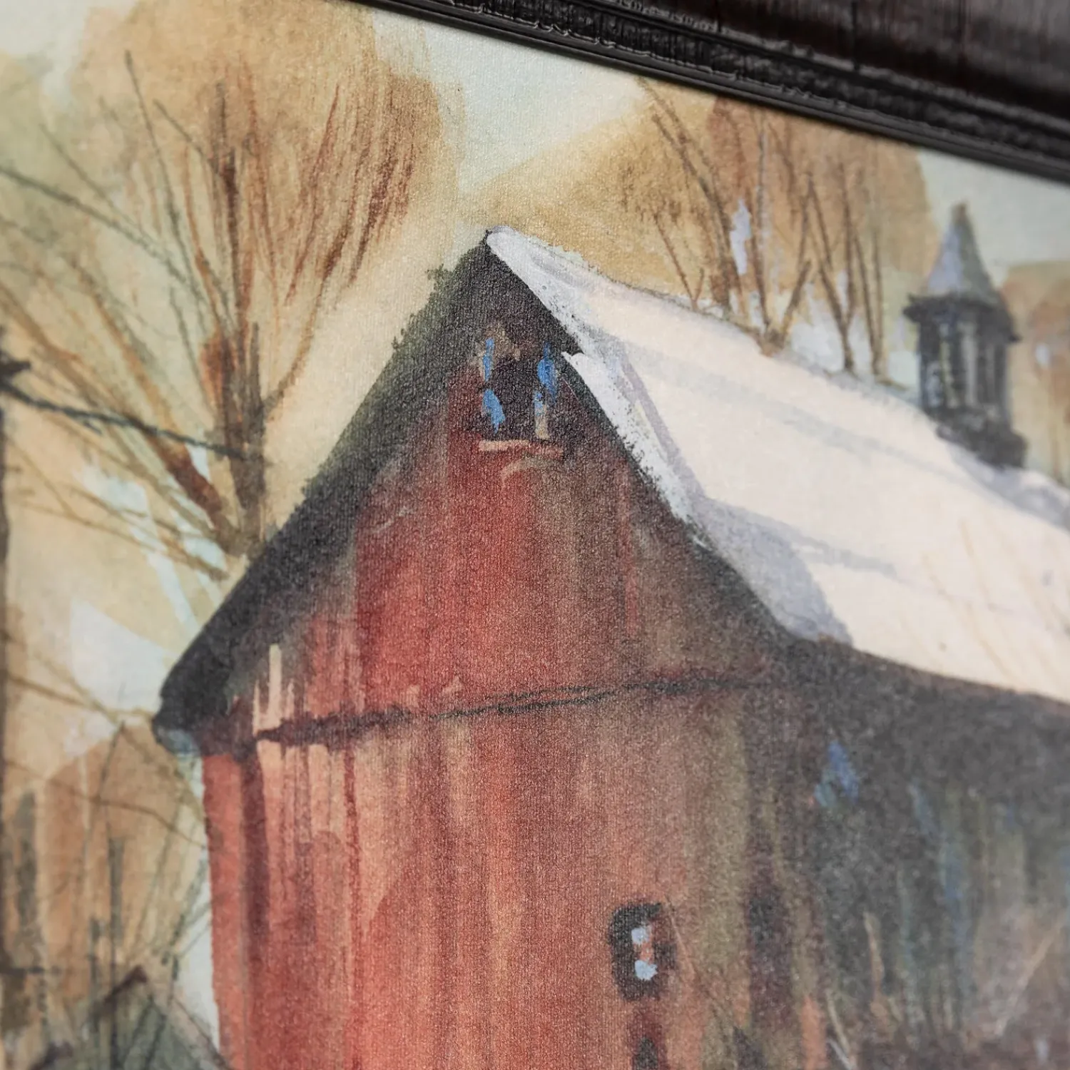 Plow & Hearth Wall Art>Old Cumington Barn Framed Wall Art Painting