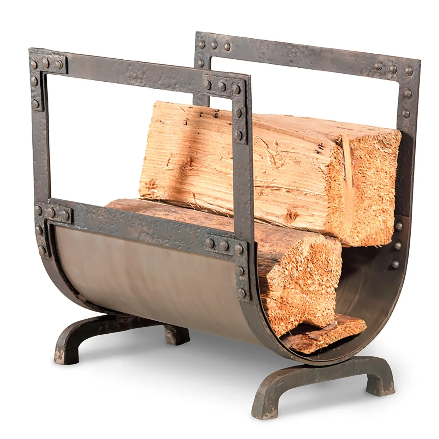 Plow & Hearth Wood Storage & Wood Racks>Old World Forged Iron Wood Holder