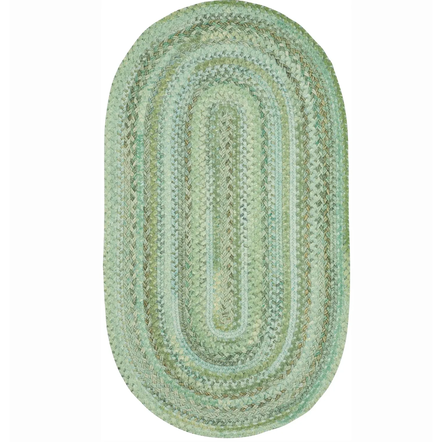 Plow & Hearth Area Rugs>Oval Riverview Wool Blend Braided Rug, 3' x 5'