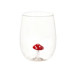 Plow & Hearth Wine Glasses>17oz. Stemless Figurine Glass w/ Gift Box, Mushroom
