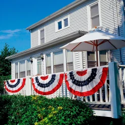 Plow & Hearth Bunting & Banners>Patriotic Bunting, Medium, Set of 2