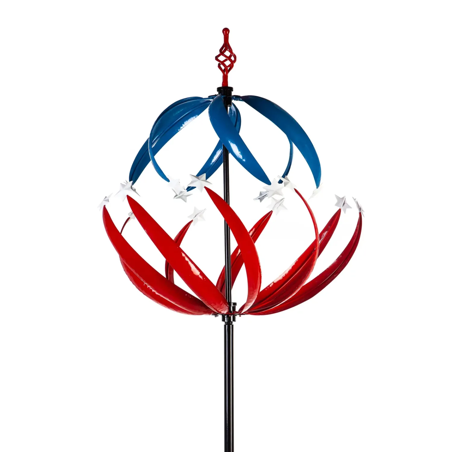 Plow & Hearth Wind Spinners>Patriotic Stars Wind Spinner