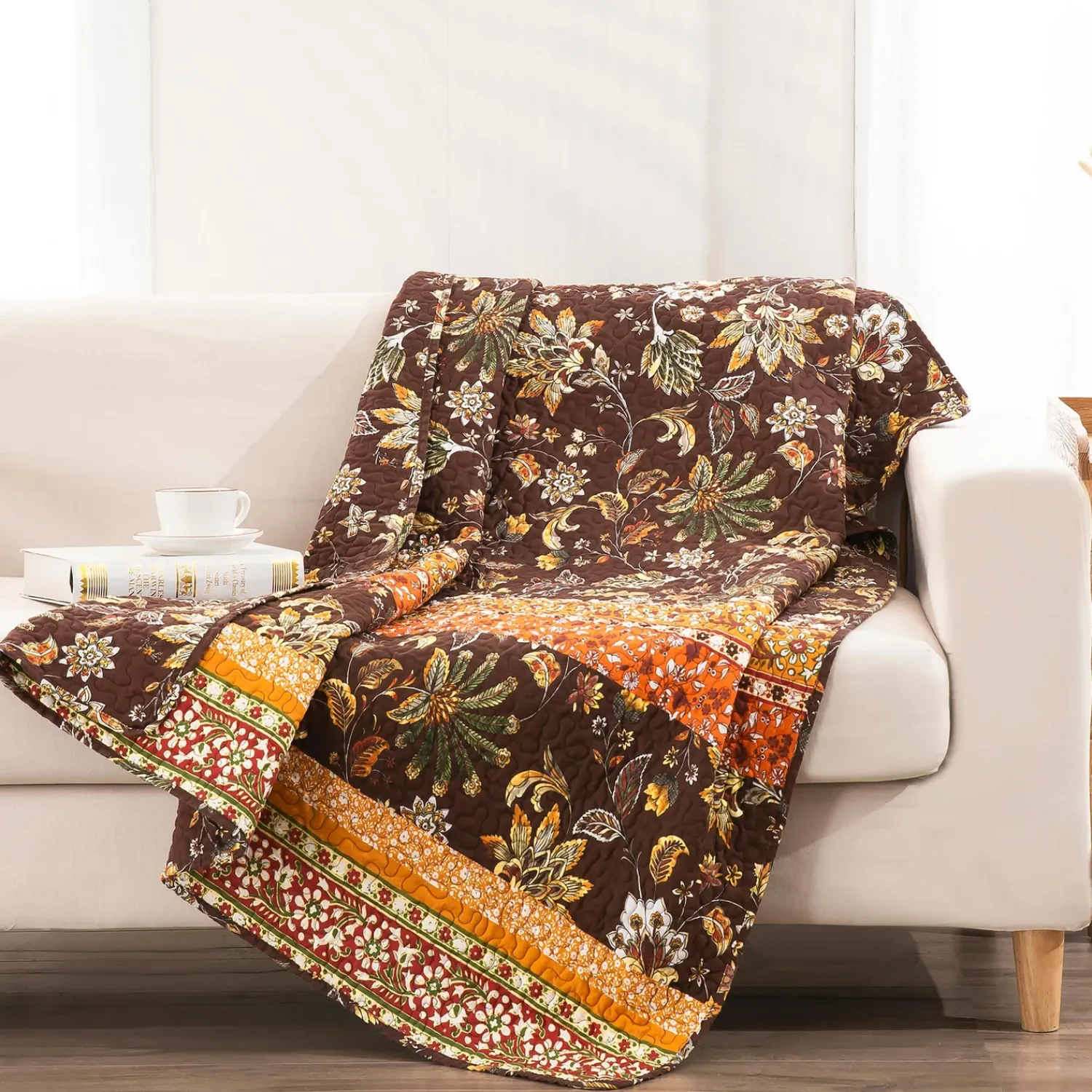Plow & Hearth Quilts & Bedspreads|Throws & Blankets>Patterned Quilted Throw
