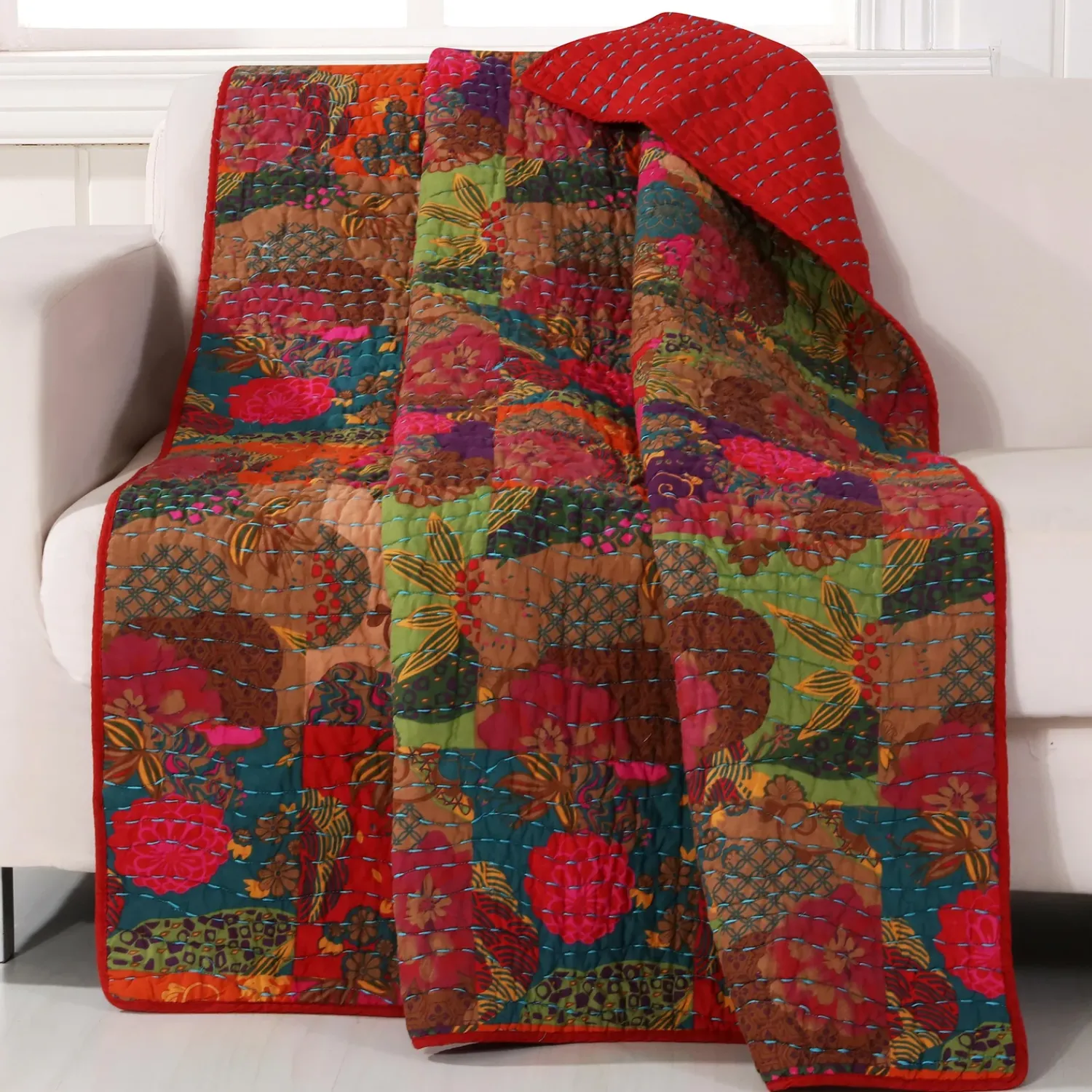 Plow & Hearth Quilts & Bedspreads|Throws & Blankets>Patterned Quilted Throw