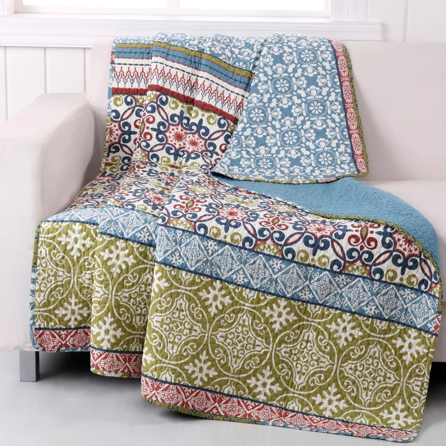 Plow & Hearth Quilts & Bedspreads|Throws & Blankets>Patterned Quilted Throw