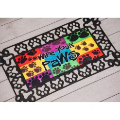 Plow & Hearth Interchangeable Mats>Paw Prints Sassafras Mat Tray