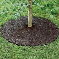Plow & Hearth Garden Fencing & Edging|Garden Tools & Supplies>Permanent Mulch Recycled Rubber Tree Ring, 24" dia.