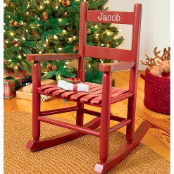 Plow & Hearth Chairs & Rockers|Rockers & Gliders>Personalized Child's Oak Ladderback Rocker
