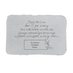 Plow & Hearth Pathways & Stepping Stones>Personalized Those We Love Memorial Garden Stone