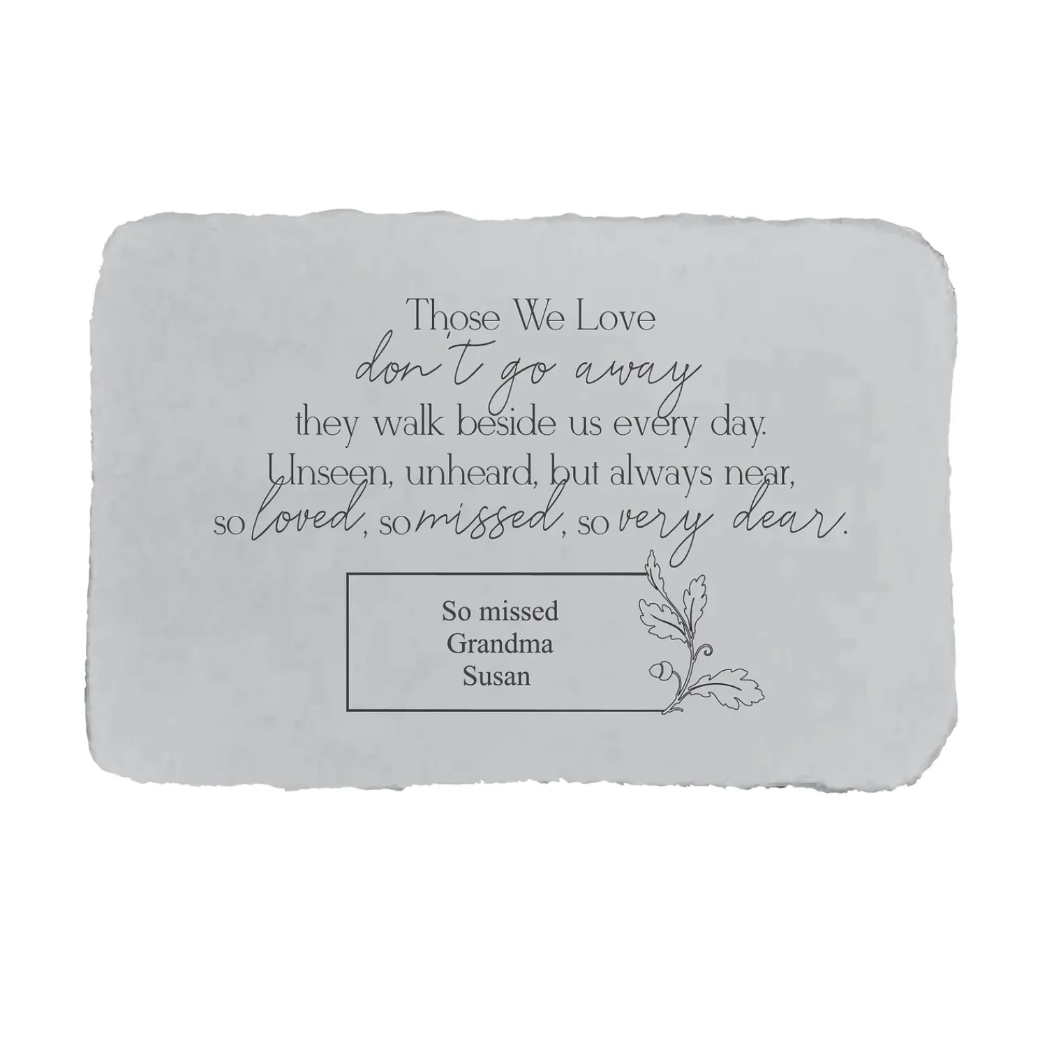 Plow & Hearth Pathways & Stepping Stones>Personalized Those We Love Memorial Garden Stone